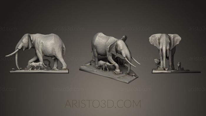 Animal figurines (STKJ_0257) 3D model for CNC machine